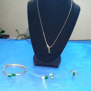 Necklace, bracelet, earring, ring